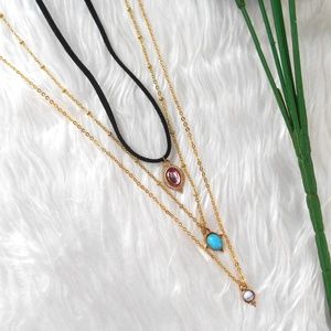 3 Layered Choker Necklace